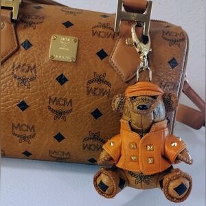 MCM Bear Bag Charm "Biker Bear" Limited Edition